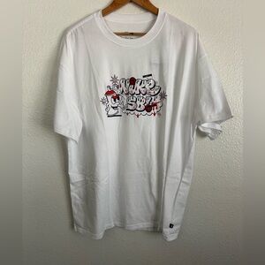 Nike SB Spray Can Graffiti Skate Shirt White Multi FZ6712-100 Men Size XL
